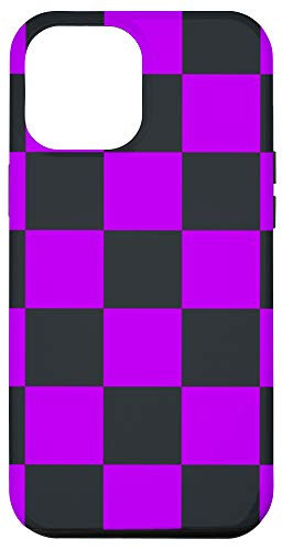 iPhone 12 Pro Max Buffalo Plaid Purple Check Checkered Cell Phone Case Gift Case