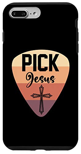 iPhone 7 Plus/8 Plus Guitar Pick Christian Guitarist Gift Idea Jesus Case