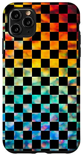 iPhone 11 Pro Max Checkered Rainbow   Check Pattern Case