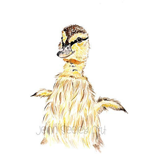 Watercolor baby duck, duckling, duck, duck print, duck art print, nursery, duck gift Watercolor baby duck, duckling, duck, duck print, duck art print, nursery, duck gift