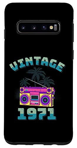 Galaxy S10 Gift 49 Year Old Vintage Cassette Tape 1971 49th Birthday Case