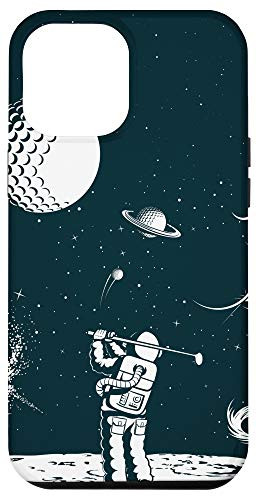 iPhone 12 Pro Max Space Phone Case Golf Lover Moon Planets Stars Golf Player Case