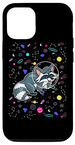 iPhone 12/12 Pro Astronaut Trash Panda Planets Stars Boys Kids Gift Racoon Case