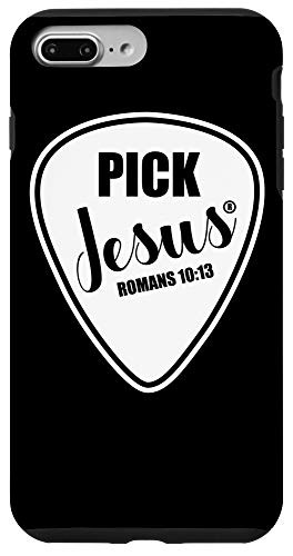 iPhone 7 Plus/8 Plus Pick Jesus Shirt Funny Christian Music Guitar Pick Case