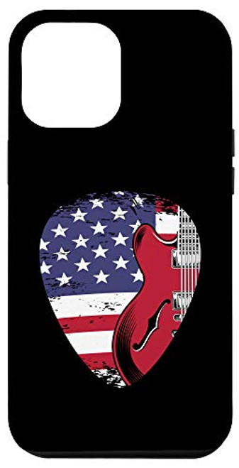 iPhone 12 Pro Max US Flag Guitar Pick Patriotic Musician Gift Idea Guitar Case