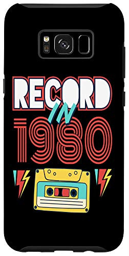 Galaxy S8plus Gift 40 Year Old Vintage Cassette Tape 1980 40th Birthday Case