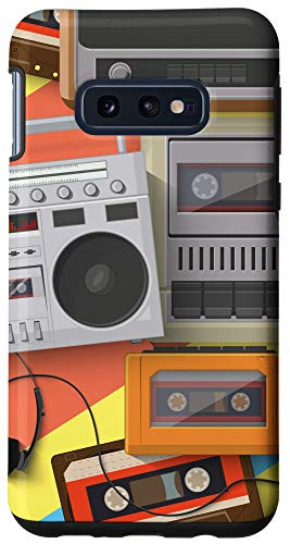 Galaxy S10e Cassette Tape, Stereo  and  Radio Speaker. Vintage Retro Case