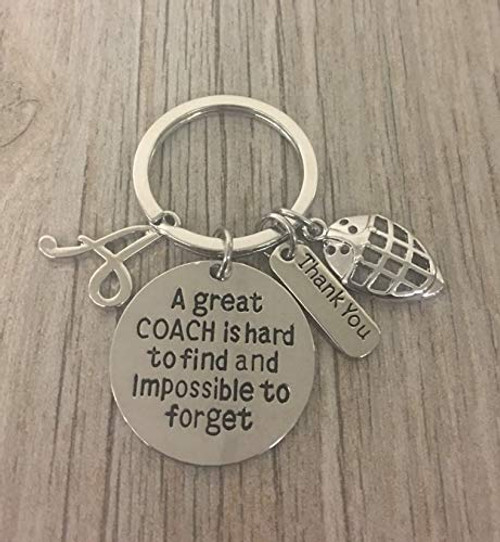 Personalized Hockey Coach Keychain, Ice Hockey Coach Gifts, Great Coach is Hard to Find Coach Keychain Personalized Hockey Coach Keychain, Ice Hockey Coach Gifts, Great Coach is Hard to Find Coach Keychain