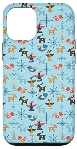 iPhone 12/12 Pro Christmas Pattern ornaments, stars, snowflakes and deers Case