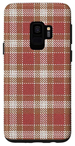 Galaxy S9 Christmas Warm  and  Cozy Plaid Buffalo Gingham Check Pattern Case