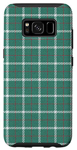 Galaxy S8 Classic Red  and  Green Plaid Buffalo Gingham Check Pattern Case