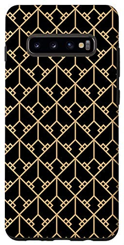 Galaxy S10plus Eastern Arabian Yellowish Beige Ethnic Geometric Pattern Case