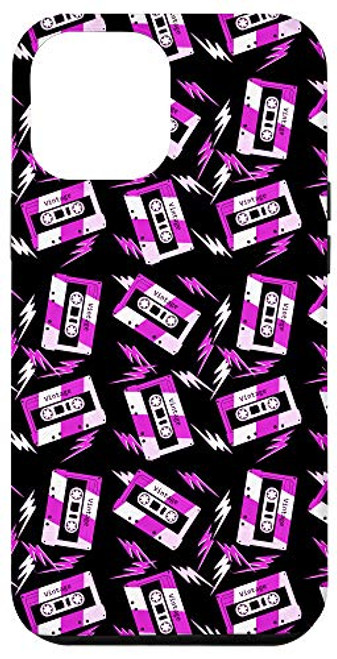 iPhone 12 Pro Max Vintage Cassette Tape Case Retro 80s and 90s Music Pattern Case