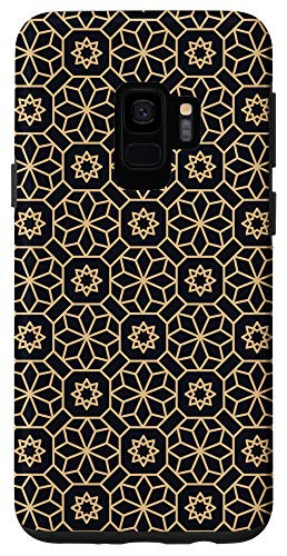 Galaxy S9 Eastern Arabian Yellowish Beige Ethnic Arabesque Pattern Case