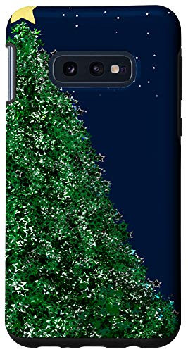 Galaxy S10e Christmas Tree Art Stars Pattern Holiday Cool X-Mas Gifts Case
