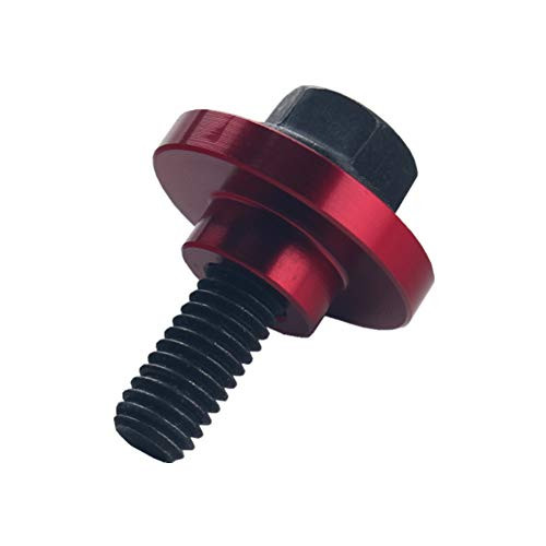 JGR LS Billet Aluminum Oil Pump Girdle Pickup Tube Hold Down Brace For GM Gen III  and  IV LS Engines LS1 LS2 LS3 LS6 LS7 LS9 LQ4 LQ9 4.8L 5.3L 6.0L 6.2L etc Red