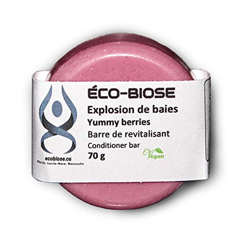 Eco-Friendly Conditioner bar : VEGAN - PLASTIC FREE - CRUELTY FREE - WATER FREE (Yummy Berry)