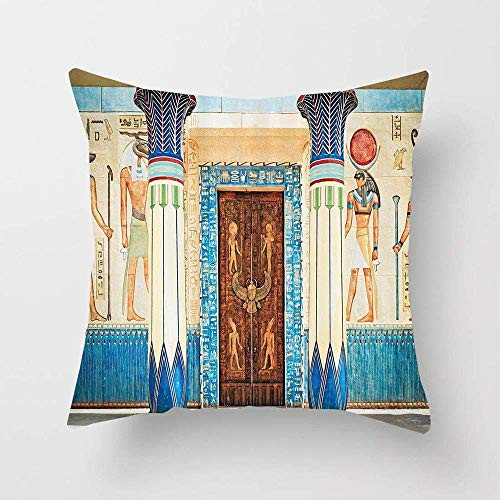 FFMZ5 Ancient Egyptian Writing on Stone Antique Old Indigenous Civilization Square Throw Pillow Cover Cushion Case for Sofa Bedroom Car FFMZ5 Ancient Egyptian Writing on Stone Antique Old Indigenous Civilization Square Throw Pillow Cover Cushion Case for Sofa Bedroom Car