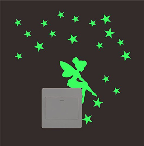 ufengke Fairy Stars Switch Wall Decals Fluorescence Stickers Glow in The Dark, Living Room Bedroom Removable Wall Stickers Murals ufengke Fairy Stars Switch Wall Decals Fluorescence Stickers Glow in The Dark, Living Room Bedroom Removable Wall Stickers Murals