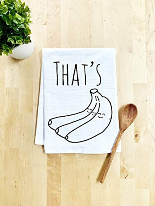 Funny Dish Towel, That's Bananas, Flour Sack Kitchen Towel, Sweet Housewarming Gift, Farmhouse Kitchen Decor, White Funny Dish Towel, That's Bananas, Flour Sack Kitchen Towel, Sweet Housewarming Gift, Farmhouse Kitchen Decor, White