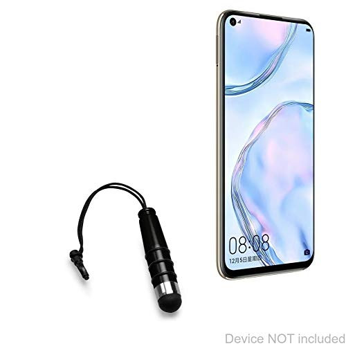 Huawei nova 7 SE Stylus Pen, BoxWave  Mini Capacitive Stylus  Small Rubber Tip Capacitive Stylus Pen for Huawei nova 7 SE - Jet Black