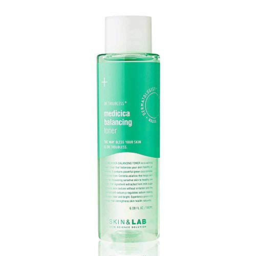 Skin and LAB  Medicica Balancing Toner, Calming, Sensitive Skin, Alcohol Free, Controlling sebum, 6.08 Fl oz