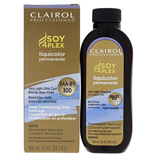 Clairol Professional Liquicolor 9AA/30D Very Light Ultra Cool Blonde, 2 oz