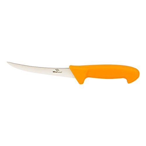 UltraSource Boning Knife, 6 inch Curved/Flexible Blade, Polypropylene Handle