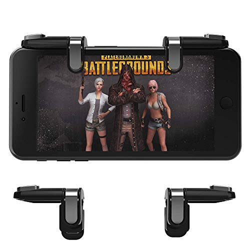 Mobile Game Controller Compatible with Android & Phone for PUBG/Knives Out Mobile Controller,COOBILE Sensitive Shoot and Aim Triggers for L1R1 Mobile Game Trigger Joystick (Black)