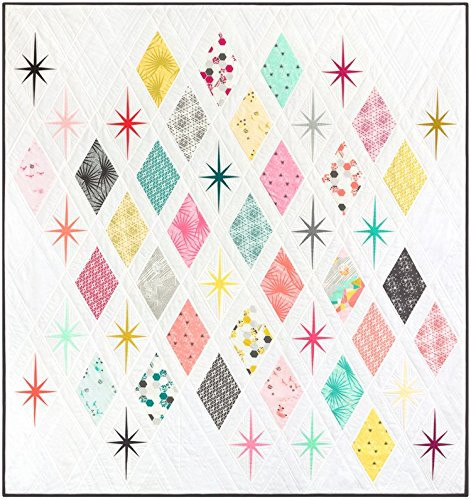 The Atomic Starburst Quilt - Foundation Paper Piecing Pattern - 62 inch x 66 inch Quilt