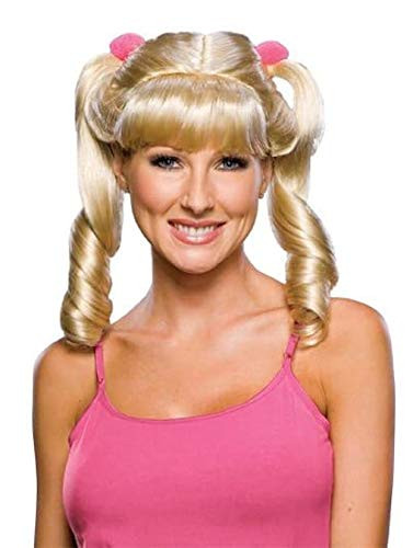 Rubie's Blond Cheerleader Wig, Yellow, One Size