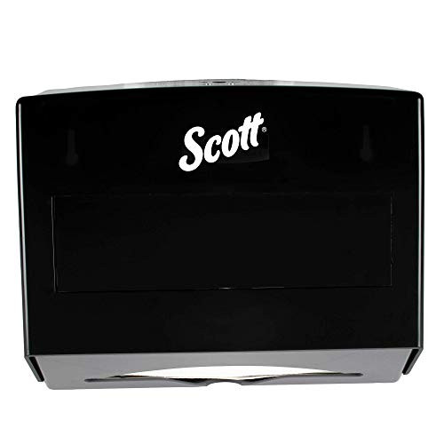 Scott Scottfold Compact Paper Towel Dispenser (09215), Small Towel Dispenser, Black