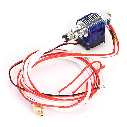 J-Head V6 Hot End Full Kit 1.75mm, 3D Printer Upgrade Remote Extruder Accessories 0.4mm Nozzle, Extruder Hotend Assembly for E3D V6