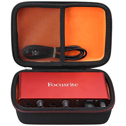Mchoi Hard EVA Travel Case for Focusrite Scarlett 2i2 (3rd Gen) USB Audio Interface (CASE ONLY)