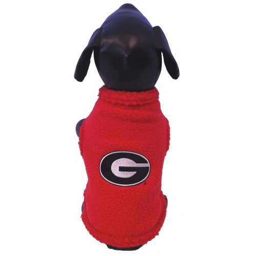 NCAA Georgia Bulldogs Polar Fleece Dog Sweatshirt, XX-Small
