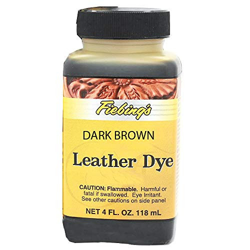 Fiebing's Leather Dye, Dark Brown, 4 oz.