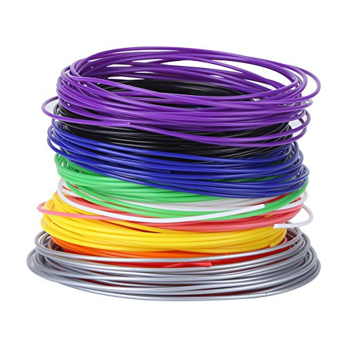 10 Colors Filament Refills 1.75mm PCL Refills for 3D Printer Printing Pen Low Temperature
