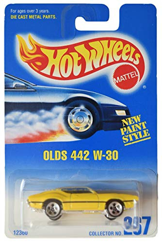 Mattel Hot Wheels Olds 442 W 30 267  5 dot , Yellow