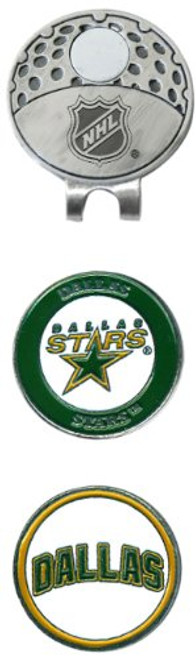 Team Golf NHL Dallas Stars Golf Cap Clip with 2 Removable Double-Sided Enamel Magnetic Ball Markers, Attaches Easily to Hats
