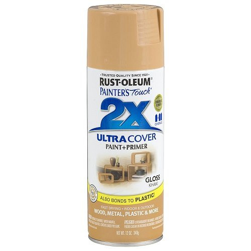 Rust-Oleum 249103 Painter's Touch 2X Ultra Cover, 12 Oz, Gloss Khaki