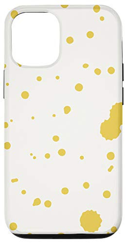 iPhone 12/12 Pro Yellow Paint Splatter Pattern Gift Phone Case