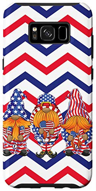 Galaxy S8plus Three Patriotic Gnomes 4th of July American Flag Stars USA Case
