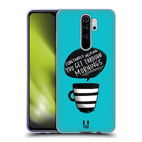 Head Case Designs Mornings Coffee Fix Soft Gel Case Compatible with Xiaomi Redmi Note 8 Pro