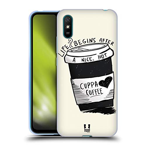 Head Case Designs Life Coffee Fix Soft Gel Case Compatible with Xiaomi Redmi 9A / Redmi 9AT