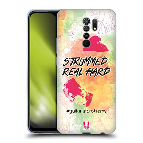 Head Case Designs Guitar Pick Guitarist Problems Soft Gel Case Compatible with Xiaomi Redmi 9