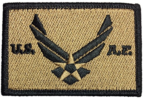Papapatch Tactical USAF Hook and Loop Touch Fasteners Backing Patch - Coyote Tan (Hook-USAF-CYT)