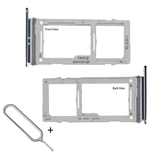 BisLinks Replacement for Samsung Galaxy S9 S9 Plus Micro SD  and  Dual Sim Card Tray Holder Slot Blue