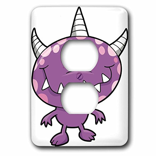 3dRose lsp_102295_6 Cute Purple People Eater Monster Cartoon Character 2 Plug Outlet Cover 3dRose lsp_102295_6 Cute Purple People Eater Monster Cartoon Character 2 Plug Outlet Cover