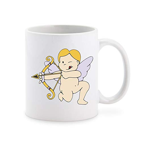 Cute Simple Pen Art Valentine Cupid Cartoon Coffee Mug Tea Cup Novelty Gift Mugs 11 oz Cute Simple Pen Art Valentine Cupid Cartoon Coffee Mug Tea Cup Novelty Gift Mugs 11 oz