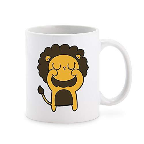 Cute Sad Girly Lion Pen Art Cartoon Emoji Coffee Mug Tea Cup Novelty Gift Mugs 11 oz Cute Sad Girly Lion Pen Art Cartoon Emoji Coffee Mug Tea Cup Novelty Gift Mugs 11 oz